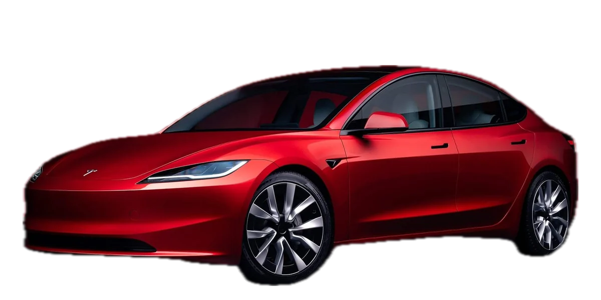 Tesla Model 3, front three-quarter view
