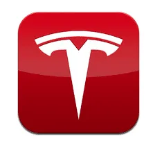 logo tesla rouge