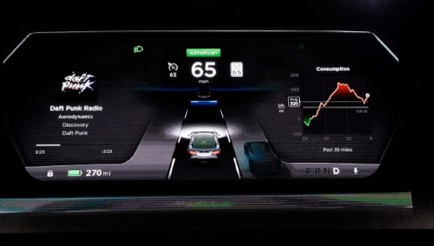 Visuel de l'Autopilot Tesla