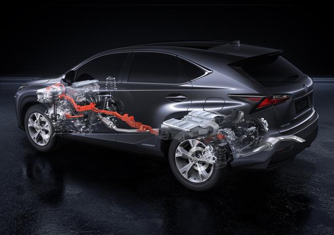 Visuel motorisation hybride du Lexus NX