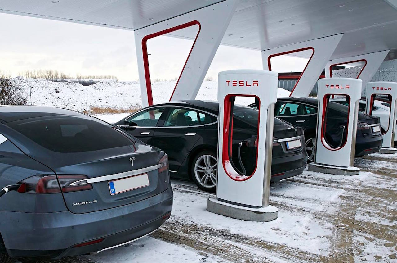 Tesla Supercharging Station