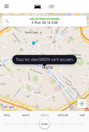 Uber lance uberGREEN en grande pompe!