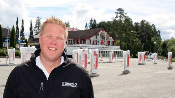 Première station de 20 superchargeurs en Norvège