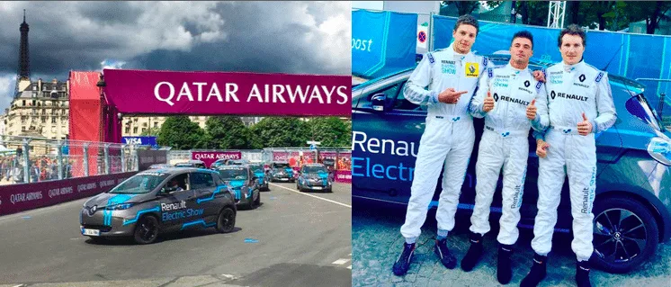 Renault Zoé fait un show électrique au grand prix de Formule E
