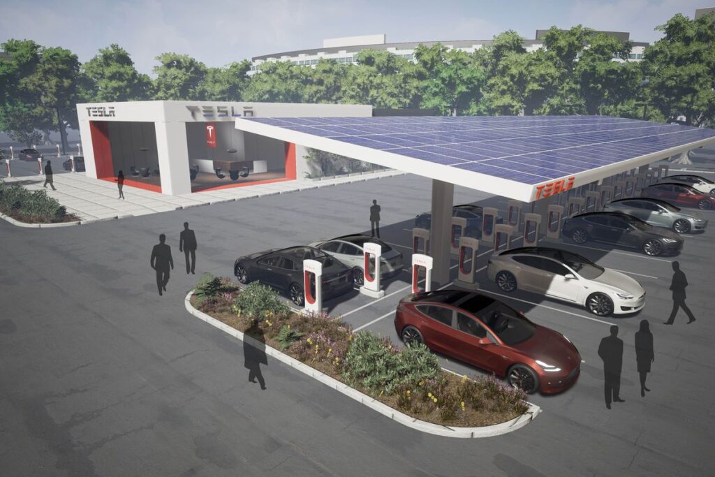 tesla supercharger