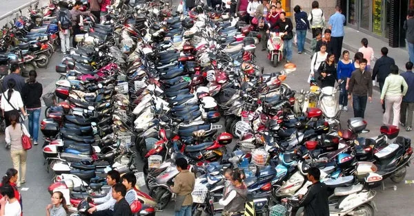 Scooters électriques en Chine