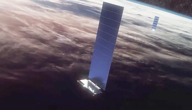 Image d'un satellite du réseau Starlink