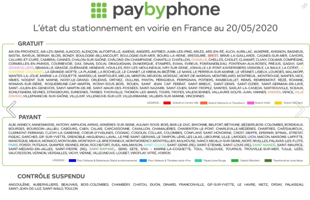 etat stationnement pay by phone
