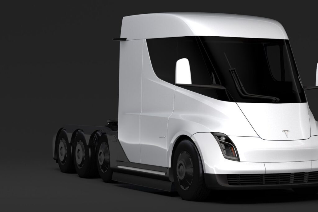 tesla semi grey