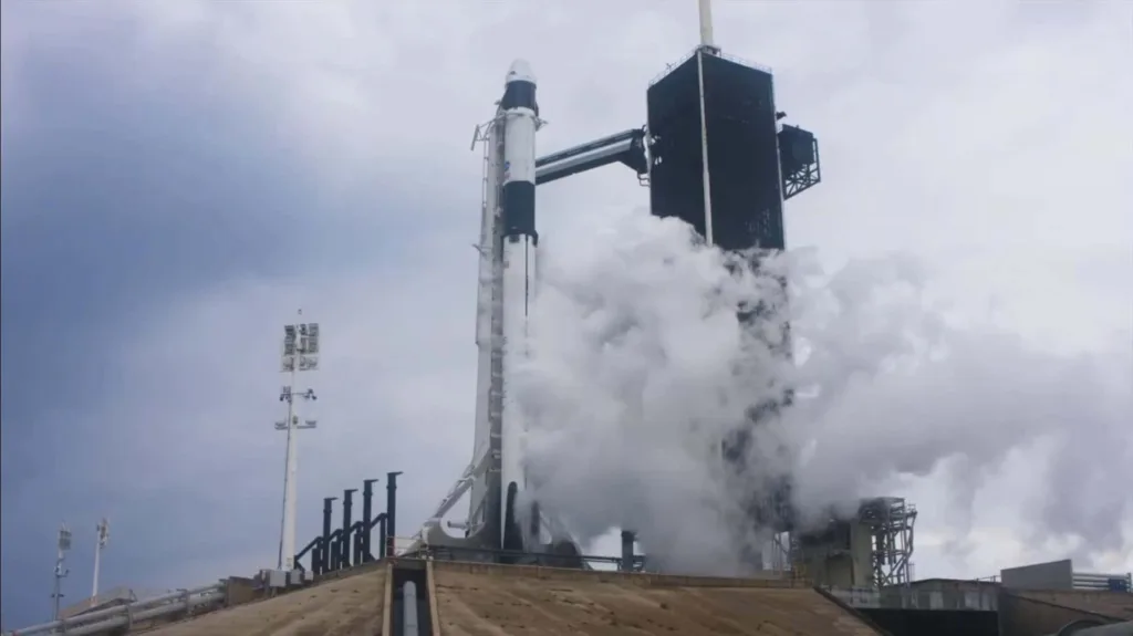 condensation falcon 9