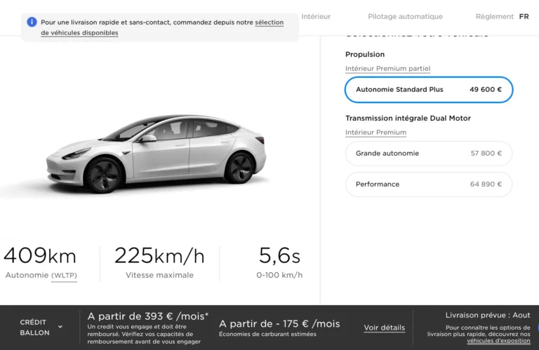 Tesla Model 3 Standard Plus