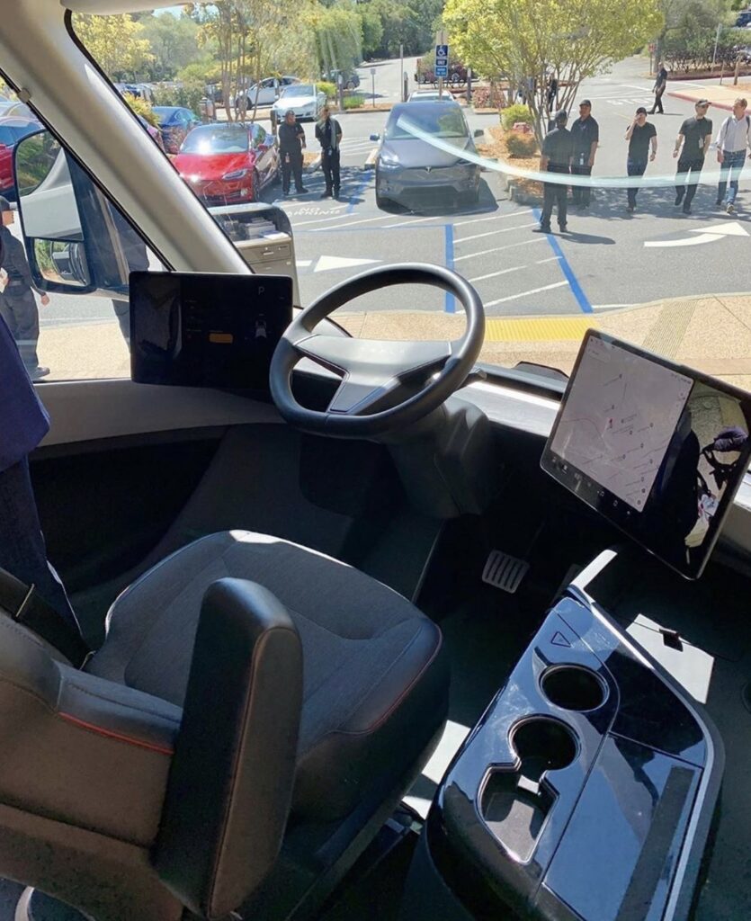 Tesla Semi cockpit