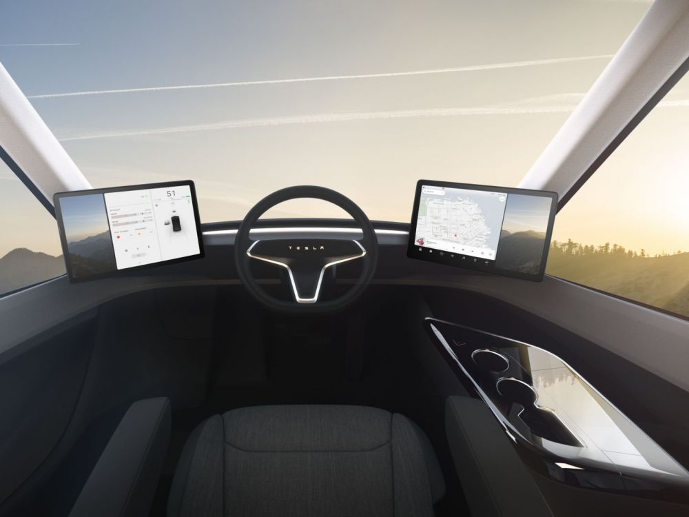 tesla semi cockpit 2