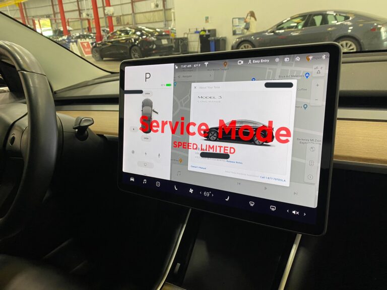 Nouveau : Un mode « service » pour Tesla