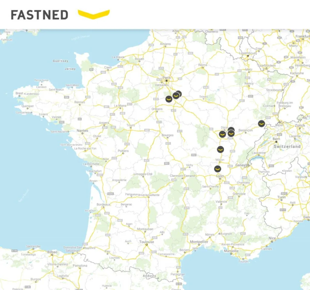 Photo bornes Fastned en France
