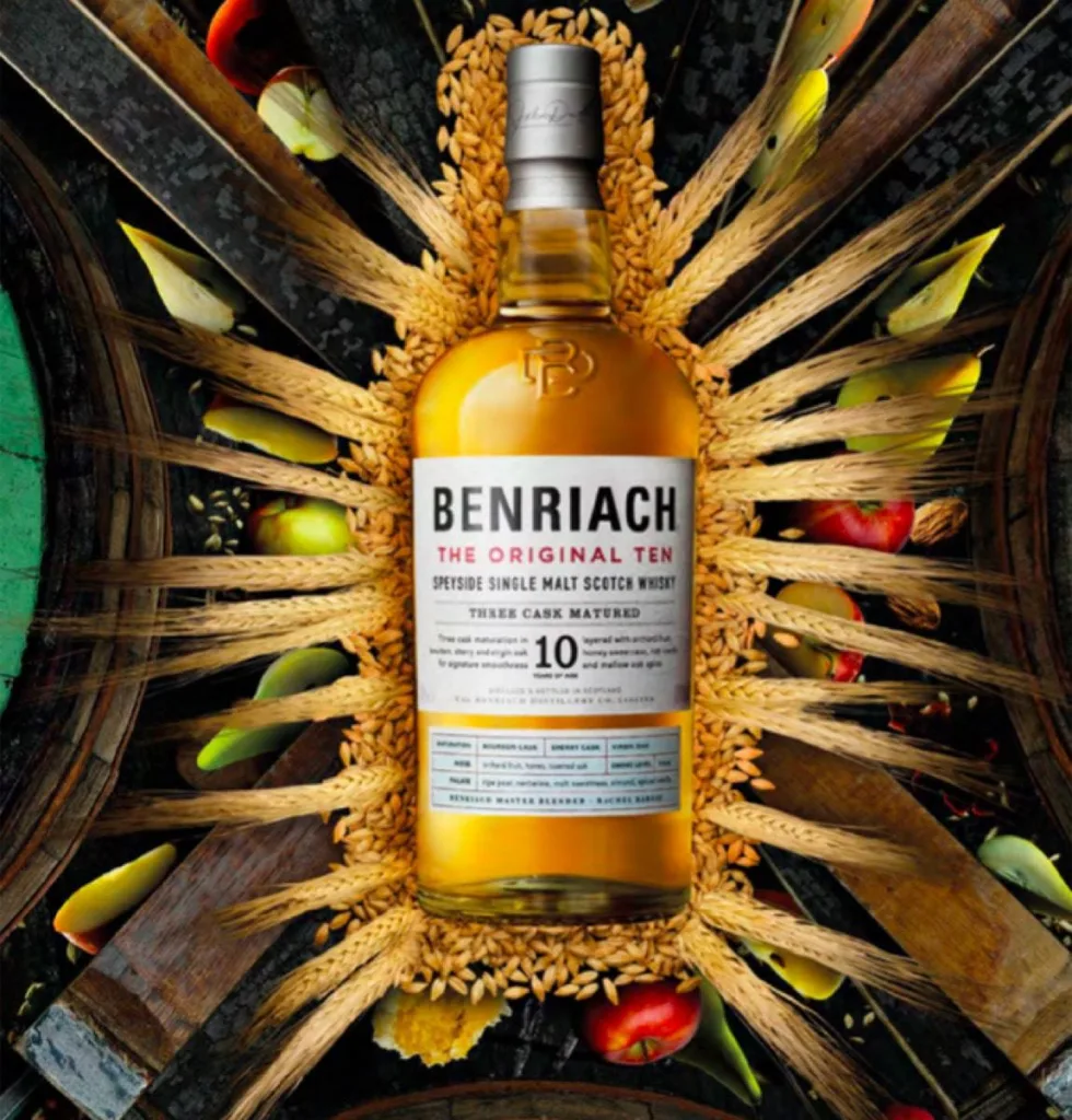 Bouteille de whisky Benriach