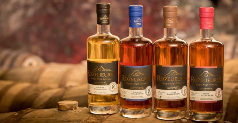 Sélection de whisky français de la distillerie lorraine de Rozelieures