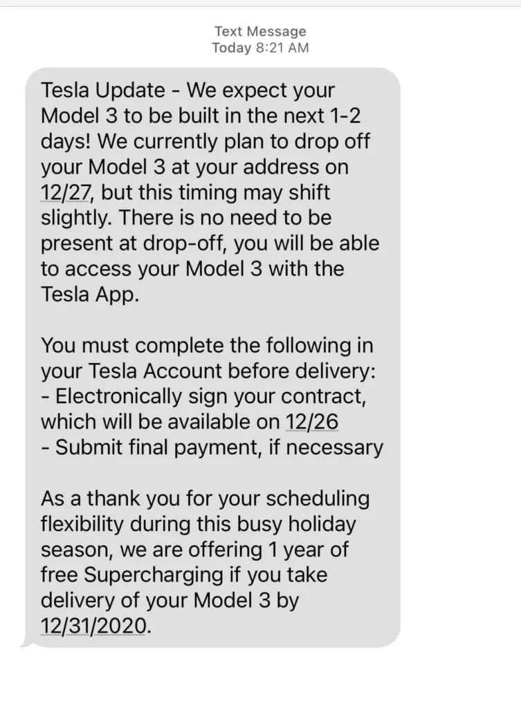 SMS-car-delivery