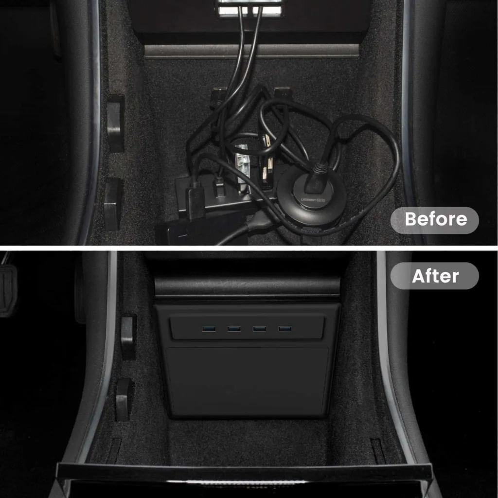 concentrateur USB 5 en 1 pour Tesla Model 3