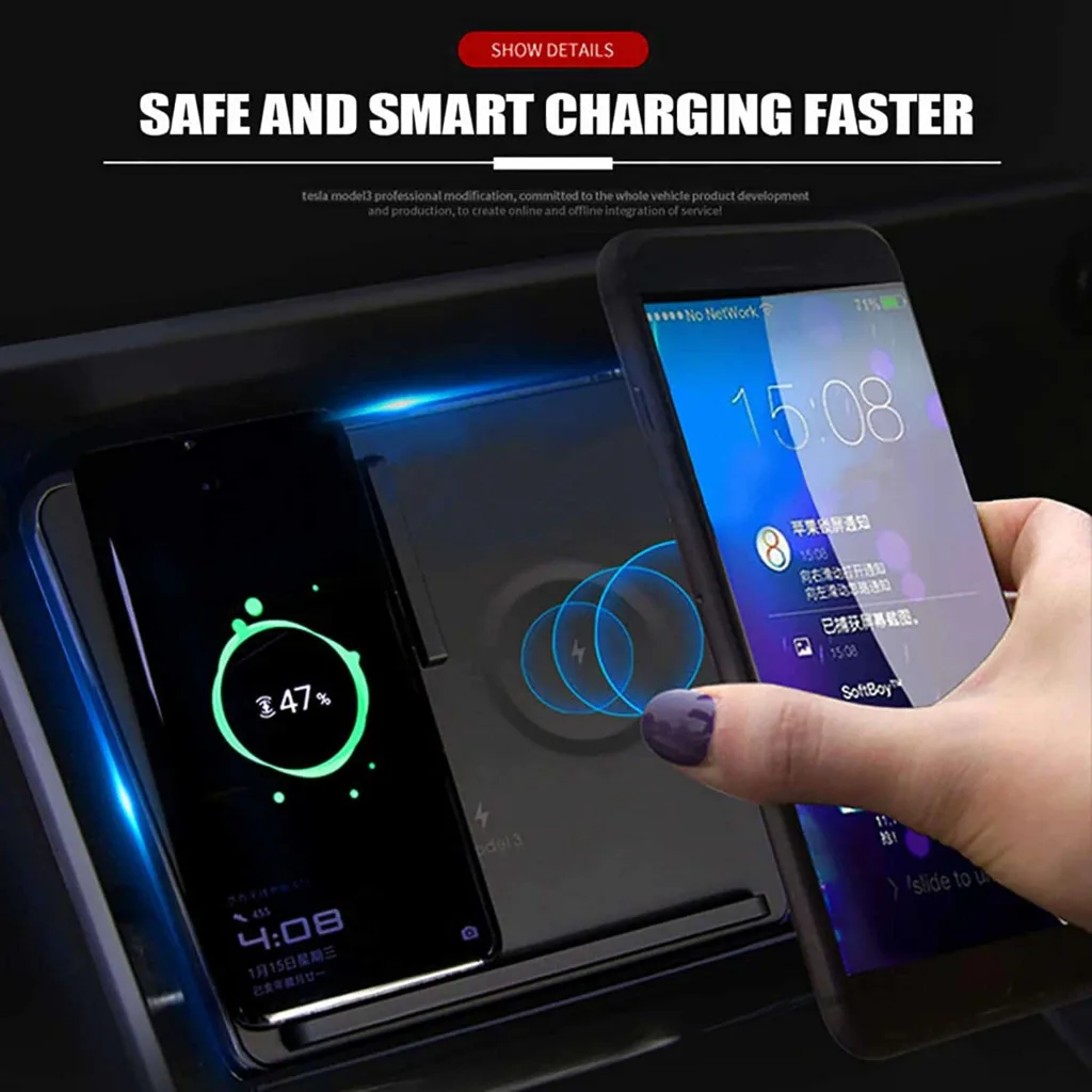 Chargeur sans Fil Tesla Model 3 usb