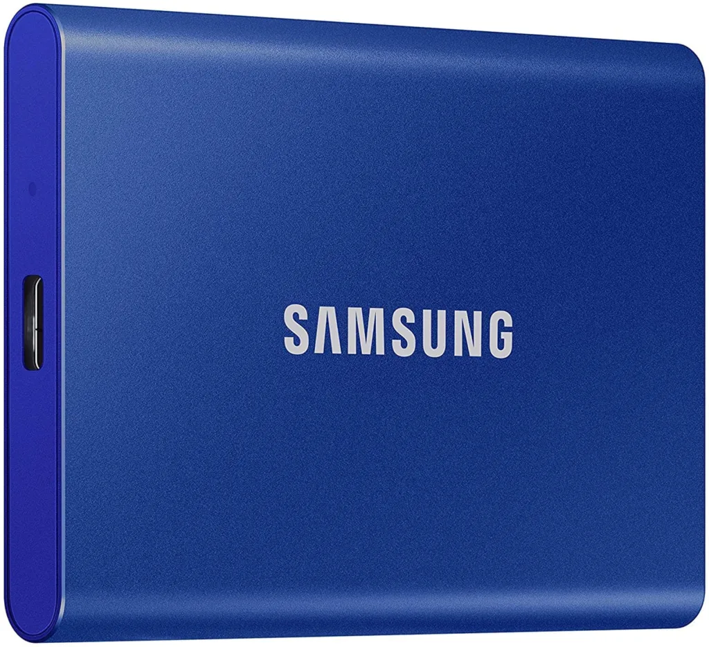 SAMSUNG T7 500 Go USB 3.2 SSD externe rouge métallique