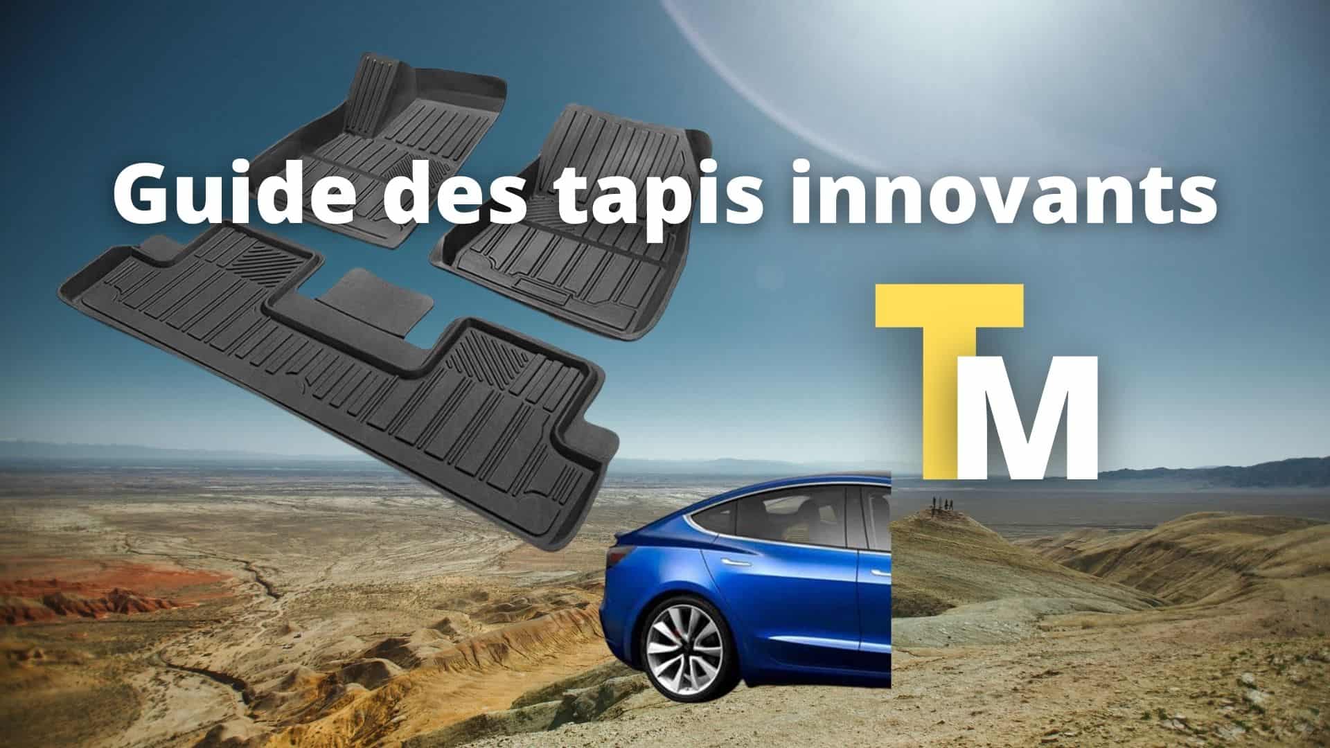  Tapis Auto Moquette Auto pour Tesla pour Modèle Y 2017