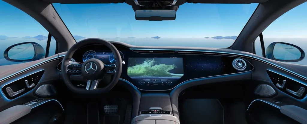 Mercedes EQS modèle 1 : Vue intérieure