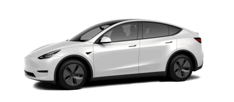 Photo présentant la Tesla Model Y en vue latérale