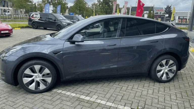 Vue latérale extérieure de la Tesla Model Y