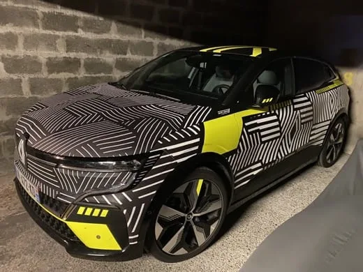 Photo du prototype de la Renault Mégane E-Tech