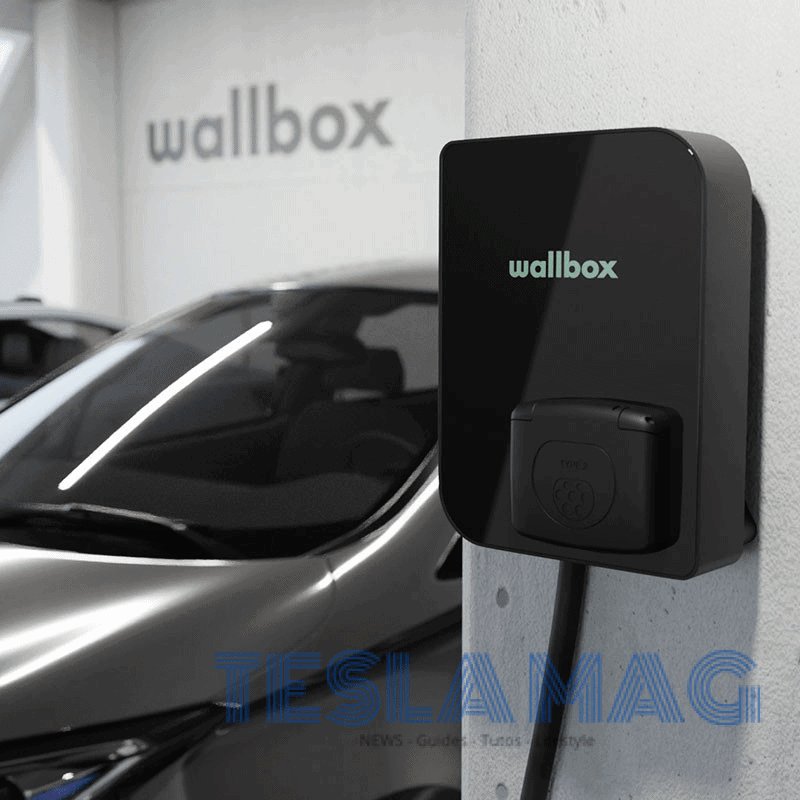 Photo présentant une borne de recharge de la société Wallbox
