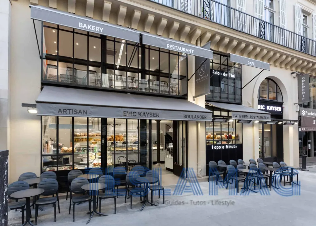 Photo de la devanture de la boulangerie Kayser située au 4 rue de l'Echelle, dans le 1er arrondissement de la capitale.