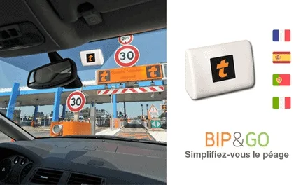Photo présentant l'appli Bip&Go et son fonctionnement similaire au Télépéage