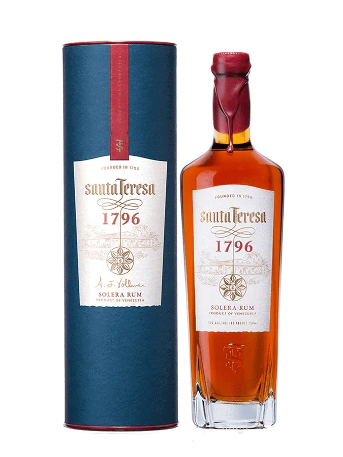 Photo commerciale du rhum vénézuélien Santa Teresa 1796