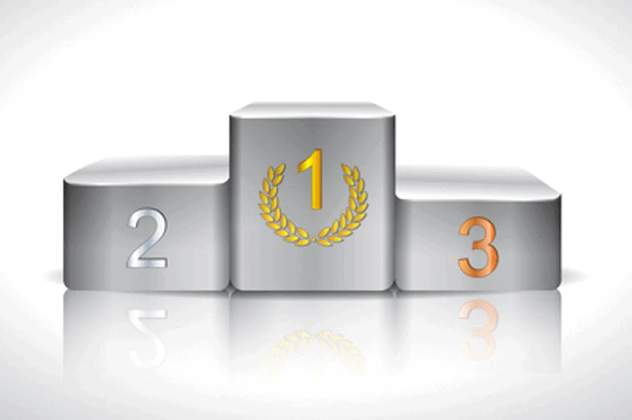 Illustration figurant un podium