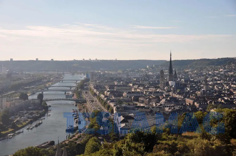 Photo aérienne de la ville de Rouen