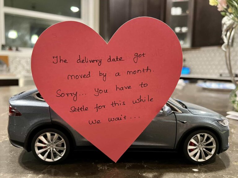 « La livraison à été reportée », une cliente Model X se rattrape comme elle peut