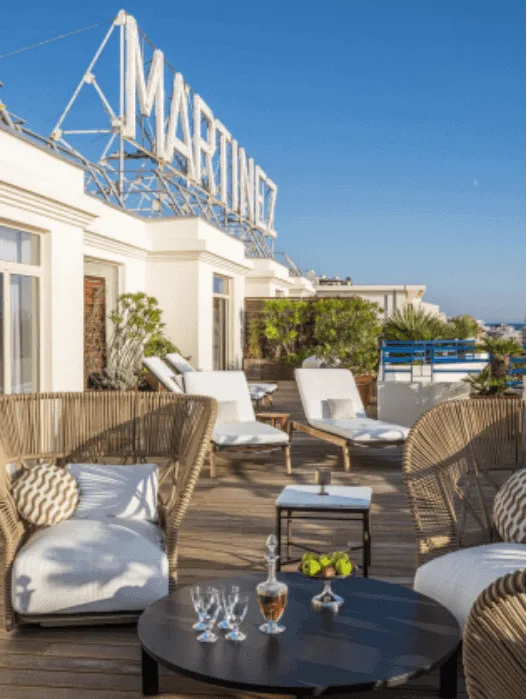 Photo terrasse hôtel Martinez
