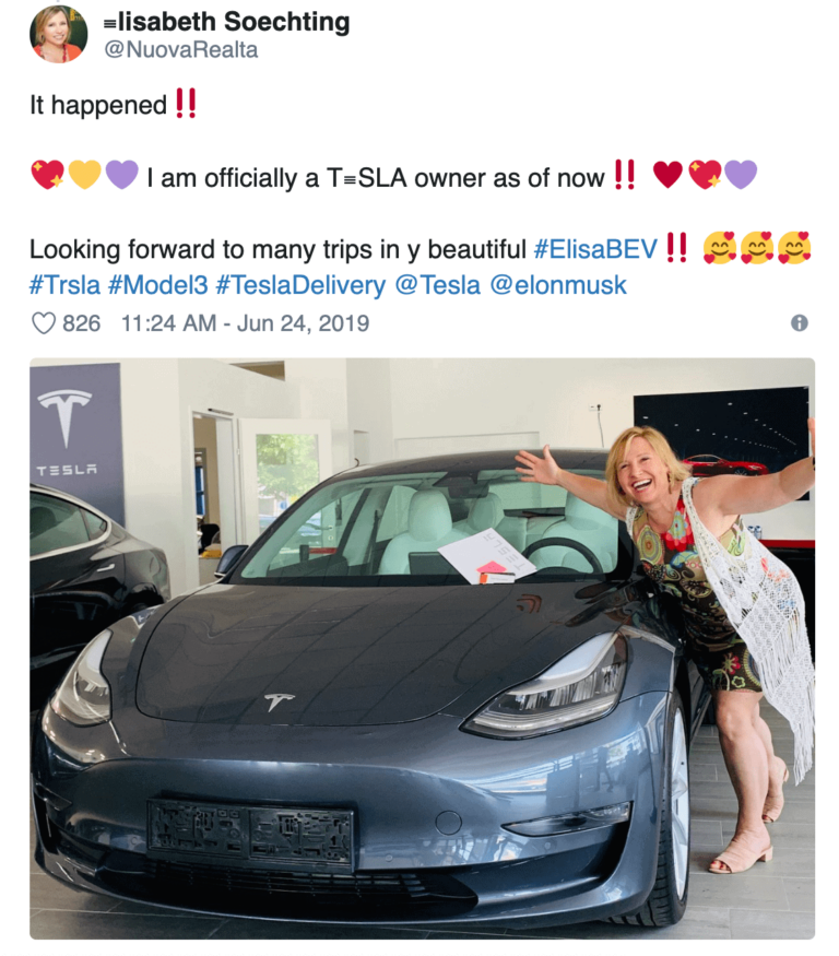 Les femmes aussi aiment les modèles proposés par Tesla !