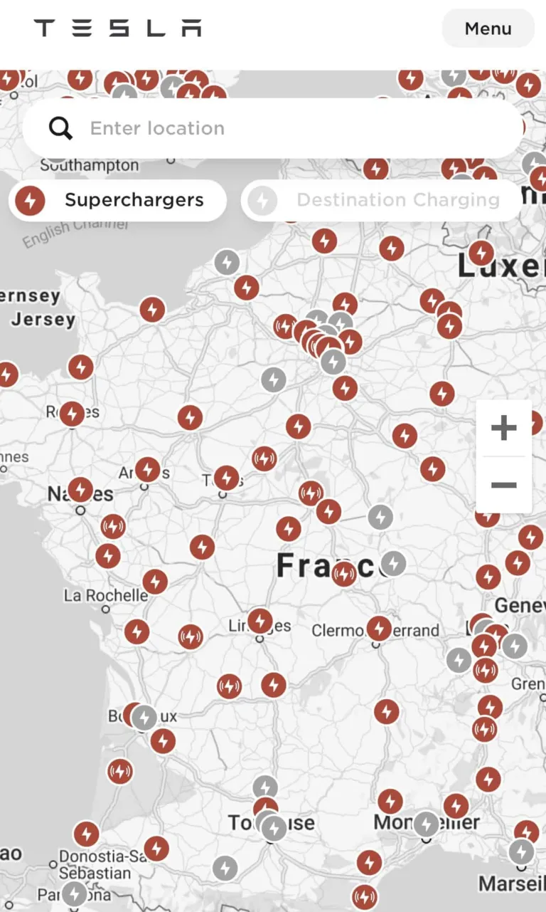 Superchargers ouverts à tous en France: plus de 10 stations éligibles !