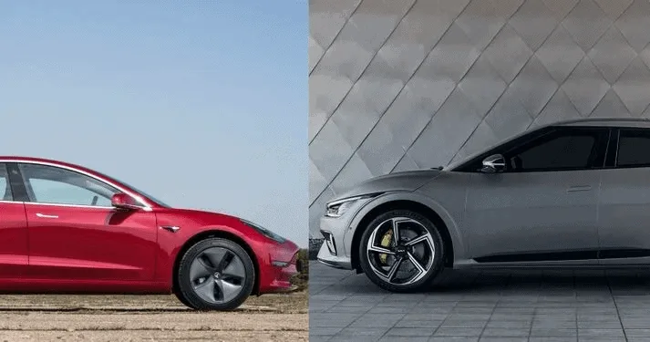 Photo Kia EV6 vs Tesla