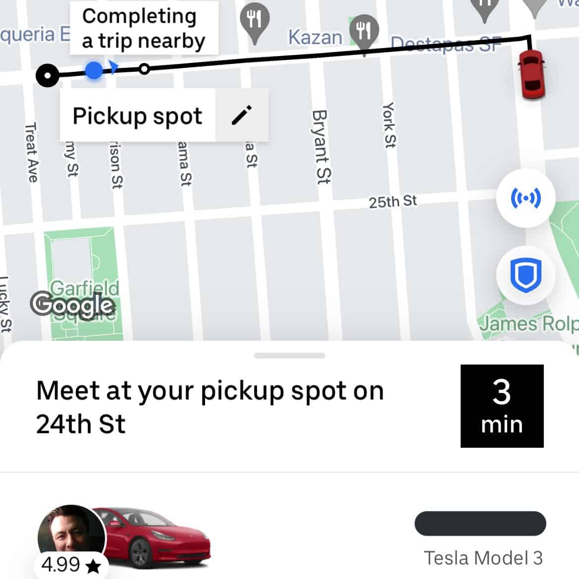 Tesla robot taxi