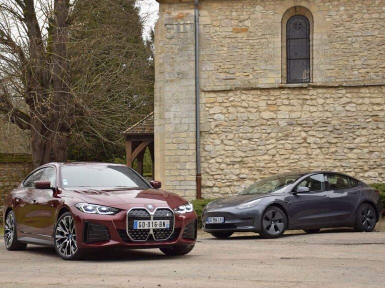 La BMW i4 peut-elle inquiéter la Tesla Model 3, référence des berlines électriques?
