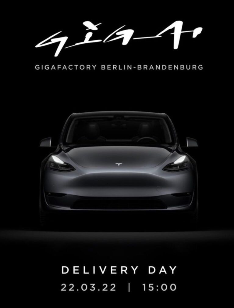 Gigafactory Berlin: Officiel 22.03.22 delivery day!