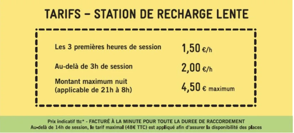 Tarifs Charge lente à Bordeaux