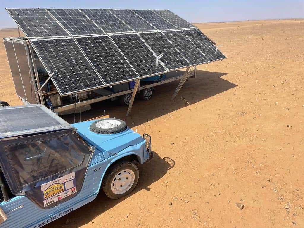 Rallye Aïcha des Gazelles du Maroc 2022 : plateforme Mobil Solar