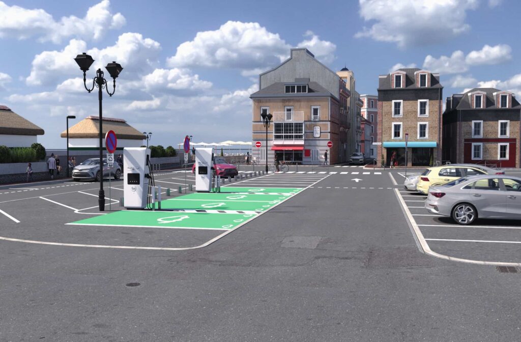 Le Havre : Places de parking avec borne de recharge