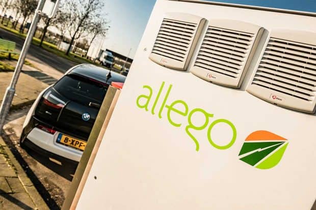 Photo of an Allego charging station