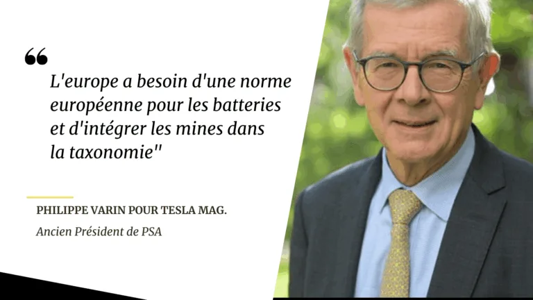 Philippe Varin, ancien président de PSA : « L’Europe a besoin d’une norme européenne pour les batteries et d’intégrer les mines dans la taxonomie »