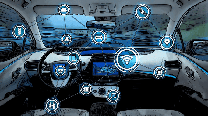 Tableau de bord d'un véhicule électrique en réalité augmentée (software et hardware)